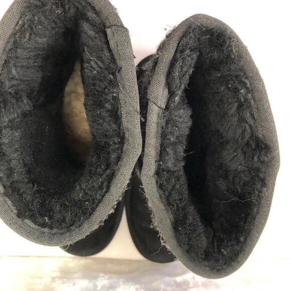 MINNETONKA Black & Grey Winter Boots Size 6 - Picture 6 of 10